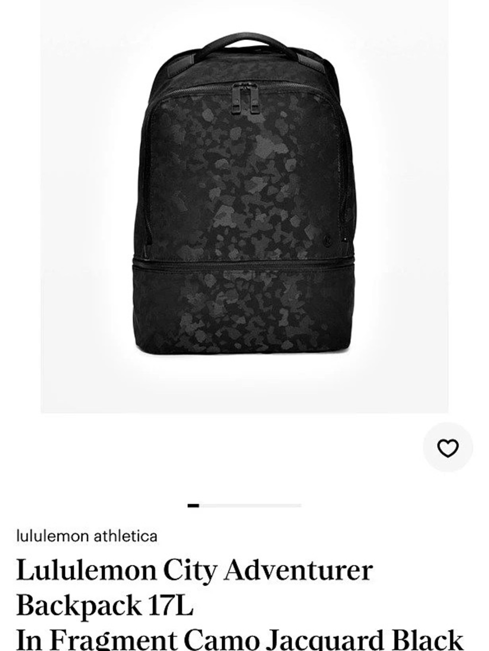 lululemon City Adventurer Backpack 17L Backpack 17L Black